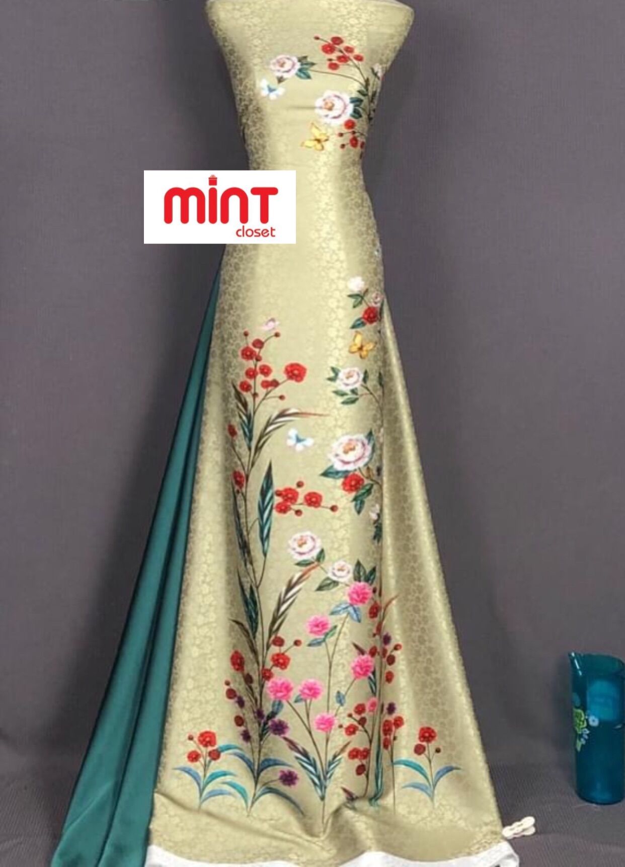 Vải gấm lụa cao cấp mã 021121