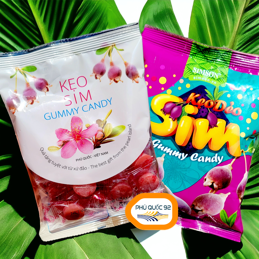 KẸO SIM PHÚ QUỐC Kẹo Sim Tropical Punch 100G Kẹo Sim Gói Sim Tím