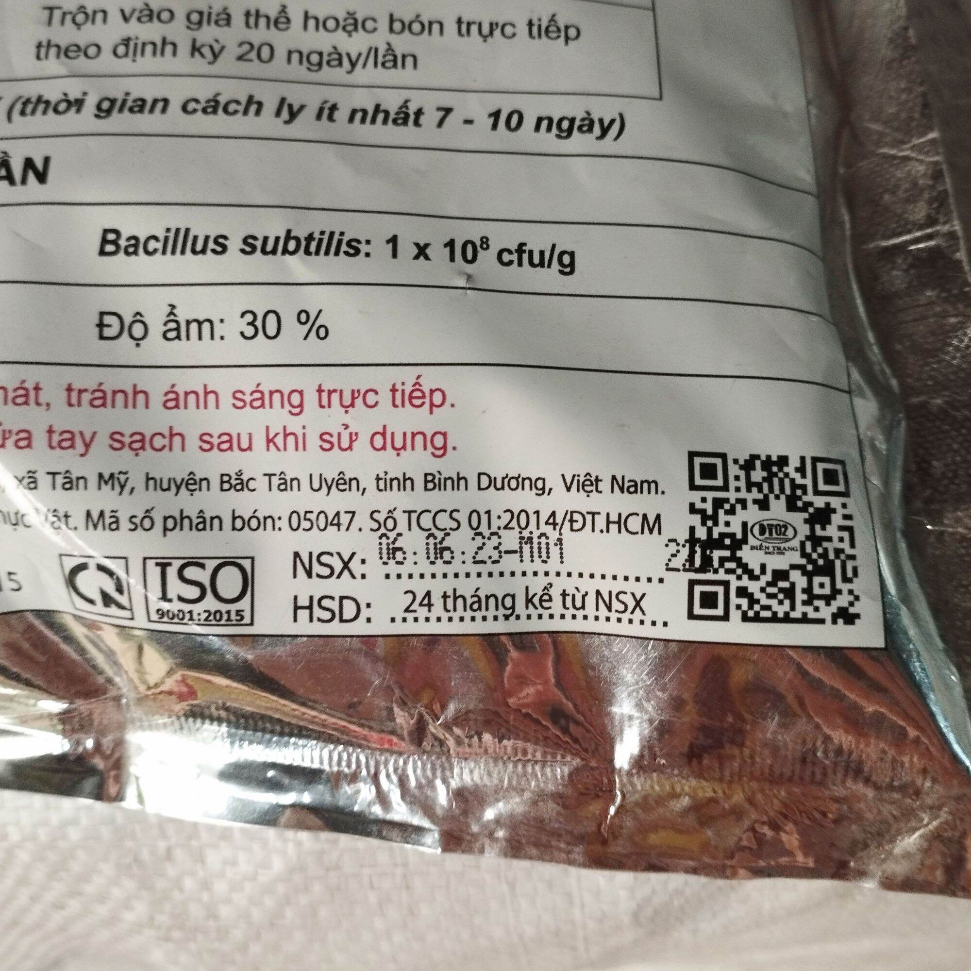 Chế phẩm Nấm Đối Kháng Trichoderma Điền Trang DT02 Túi 1 Ký