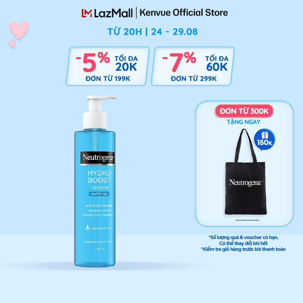 Gel rửa mặt Neutrogena Hydro Boost Cleanser Water Gel 145ml