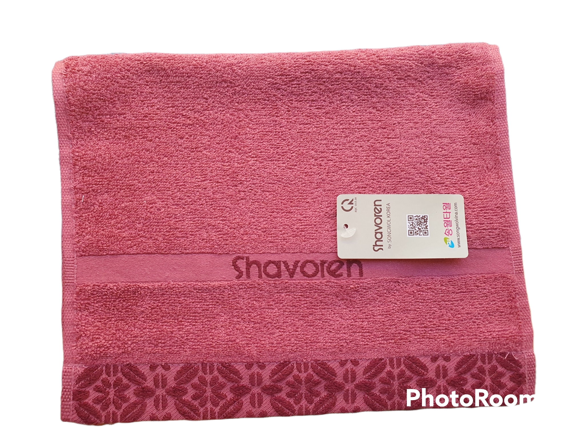 Khăn mặt 100% cotton Shavoren (Cty Songwol Hàn Quốc) họa tiết