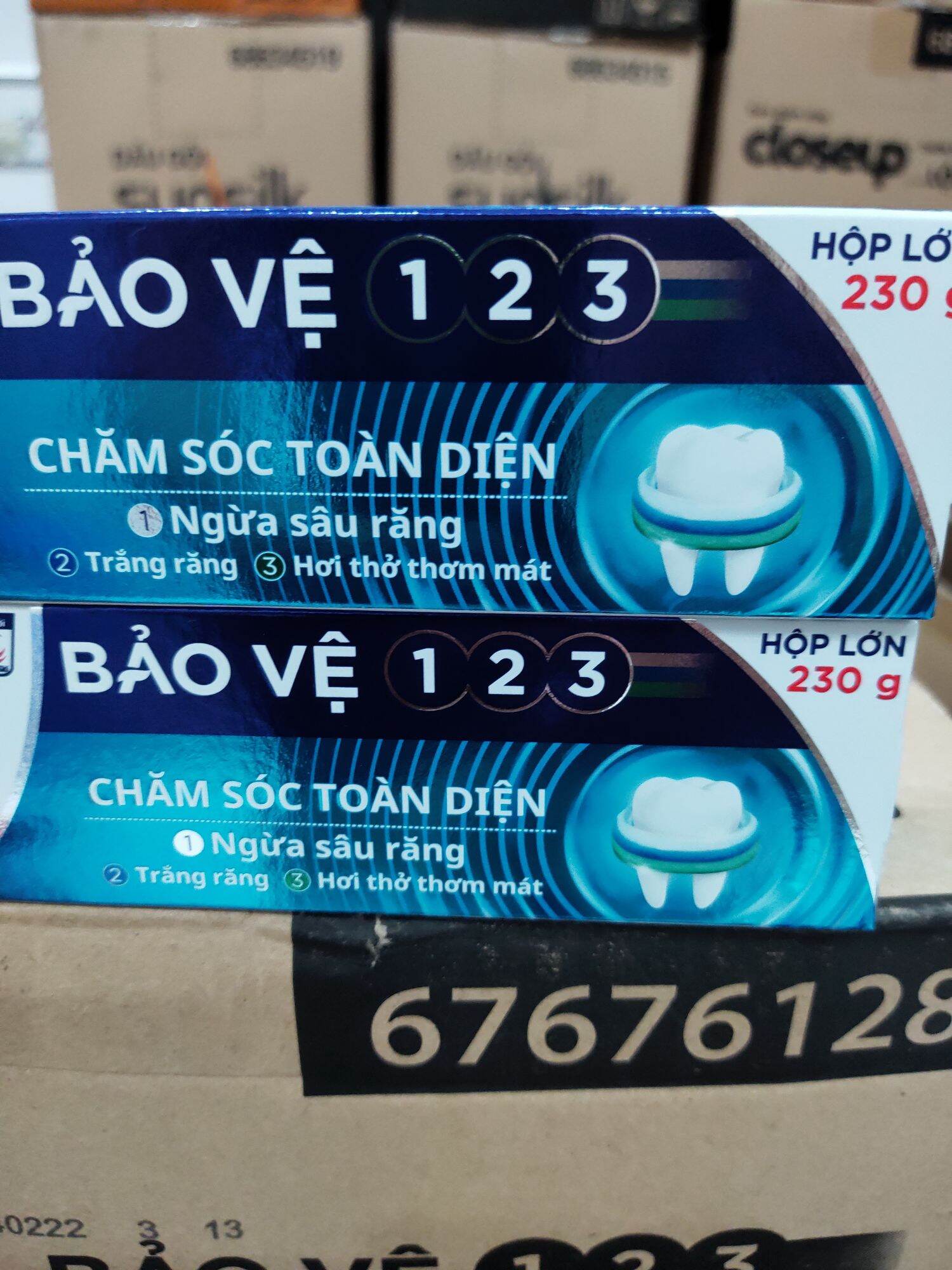 Kem đánh răng p/s 123 toàn diện (2 cây x230g)