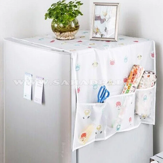 Tấm phủ bảo vệ tủ lạnh có túi chứa đồ