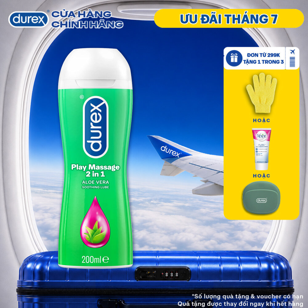 Gel bôi trơn Durex Play Massage gốc nước 200ml/chai