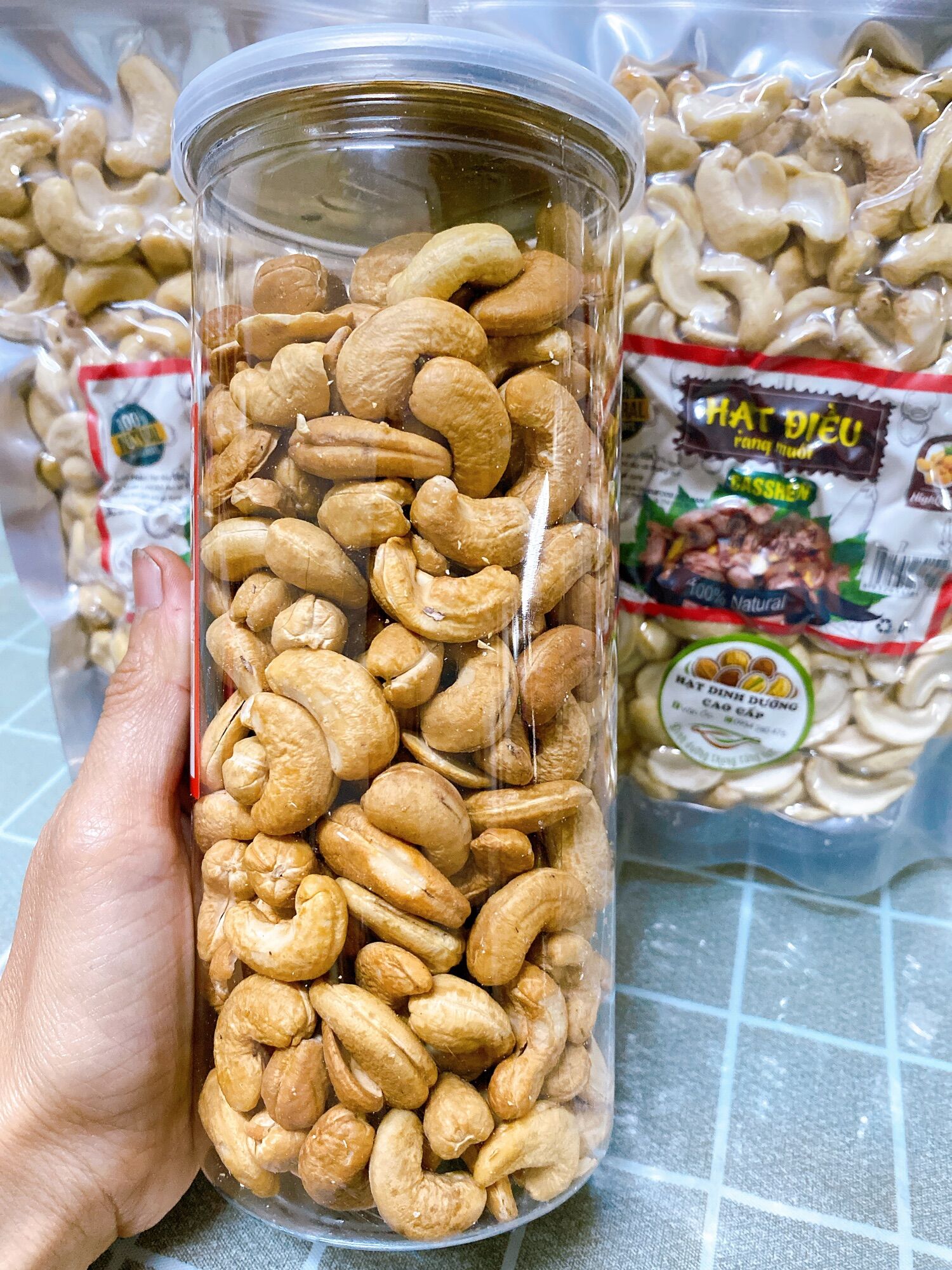 HẠT ĐIỀU NGUYÊN HẠT SẤY MỘC 500gr