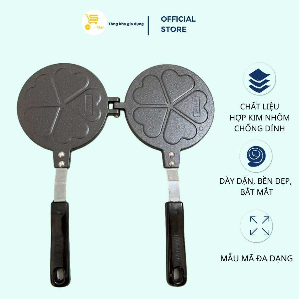 Khuôn Làm Bánh Kẹp, Khuôn Nướng Bánh Tàn Ong Lớn Chống Dính, Dễ Vệ Sinh MTA-MART2