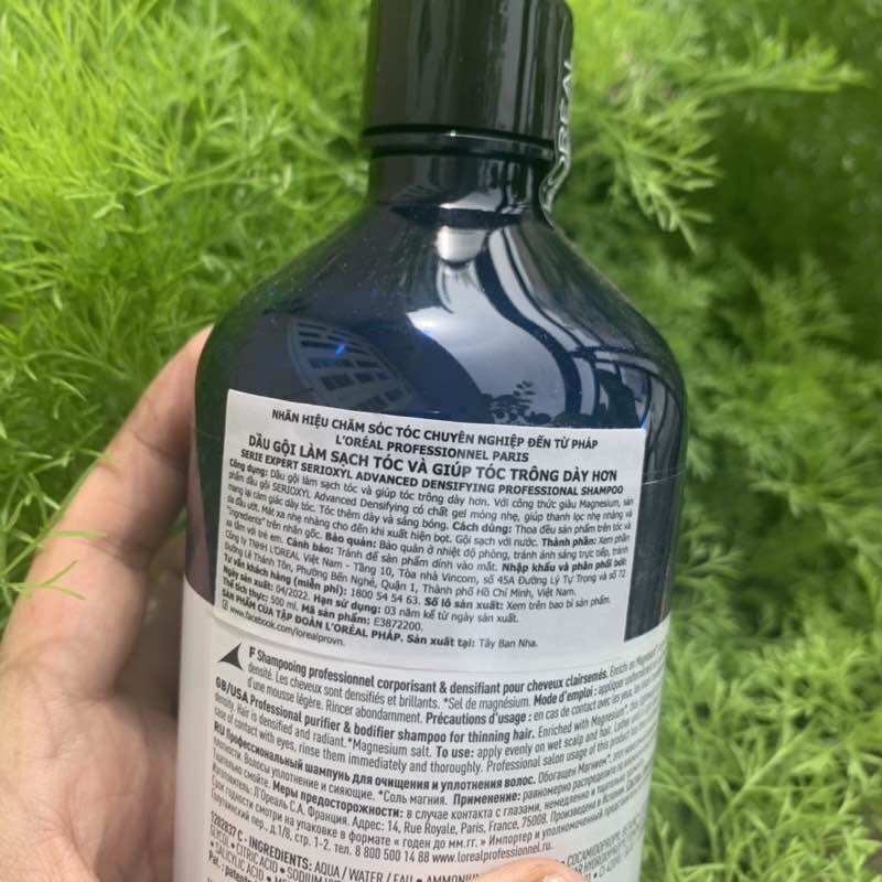 [HCM]DẦU GỘI LÀM DÀY TÓC THƯA MẢNH VÀ KÍCH THÍCH MỌC TÓC LOREAL SERIOXYL 1500ml