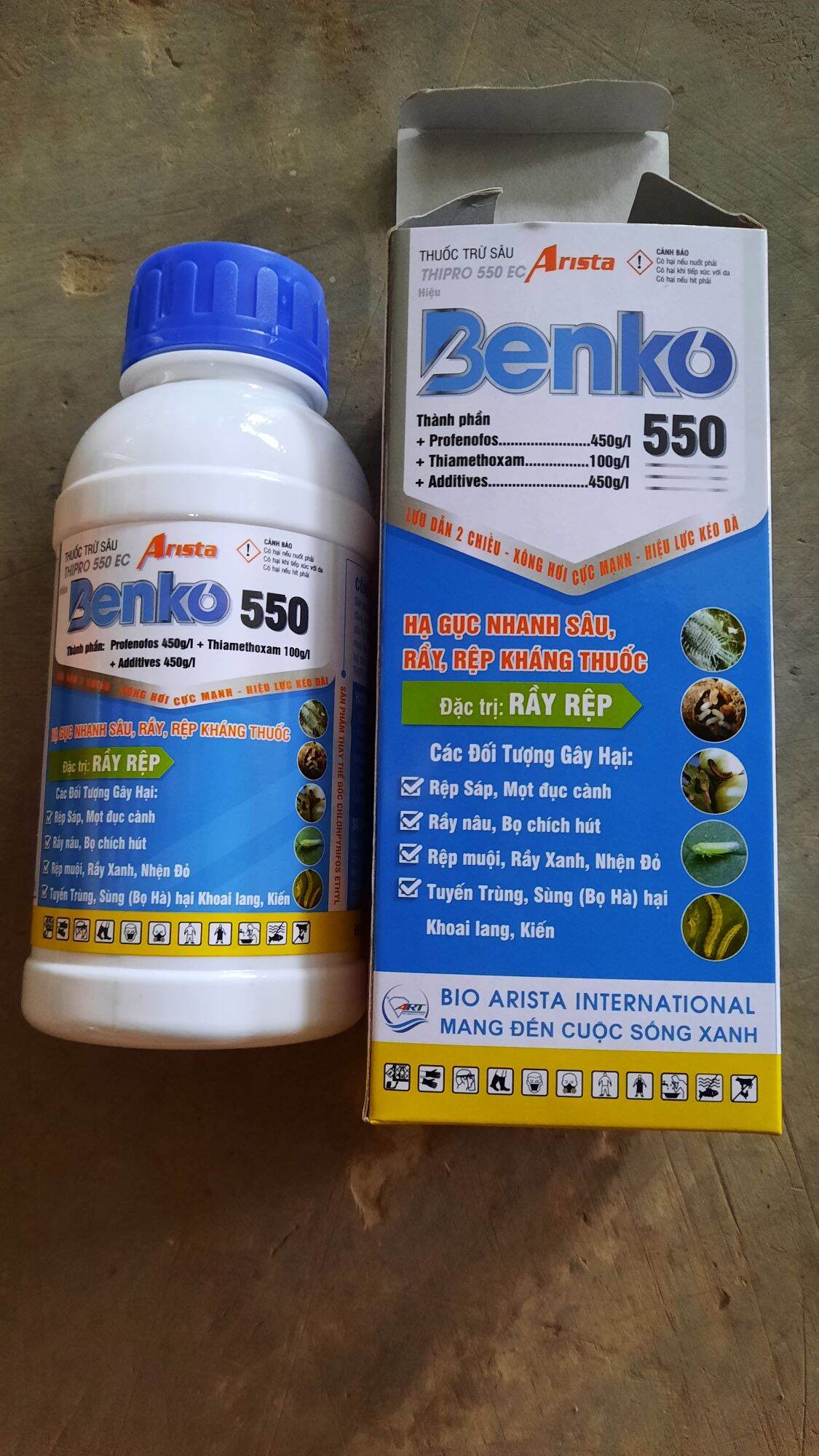 Thuốc trừ sâu, rầy rệp BENKO 550 hạ gục nhanh sâu rầy rệp kháng thuốc
