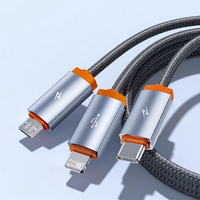 Toocki | Dây Cáp Sạc Nhanh 3 trong 1