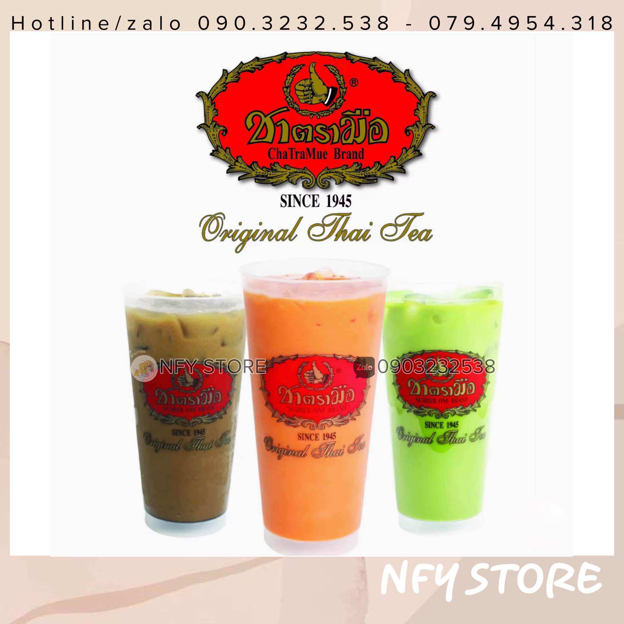 [hàng Thái] Trà Sữa Thái Đỏ Chatramue Hoà Tan 3in1 - Túi 5 Gói 100gram