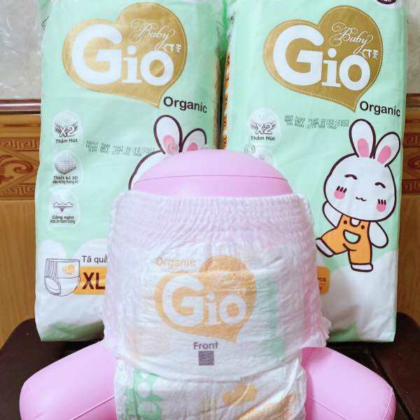 Tả quần 100 miếng giá rẻ BabyGio Organic cao cấp cho bé từ 5-23kg