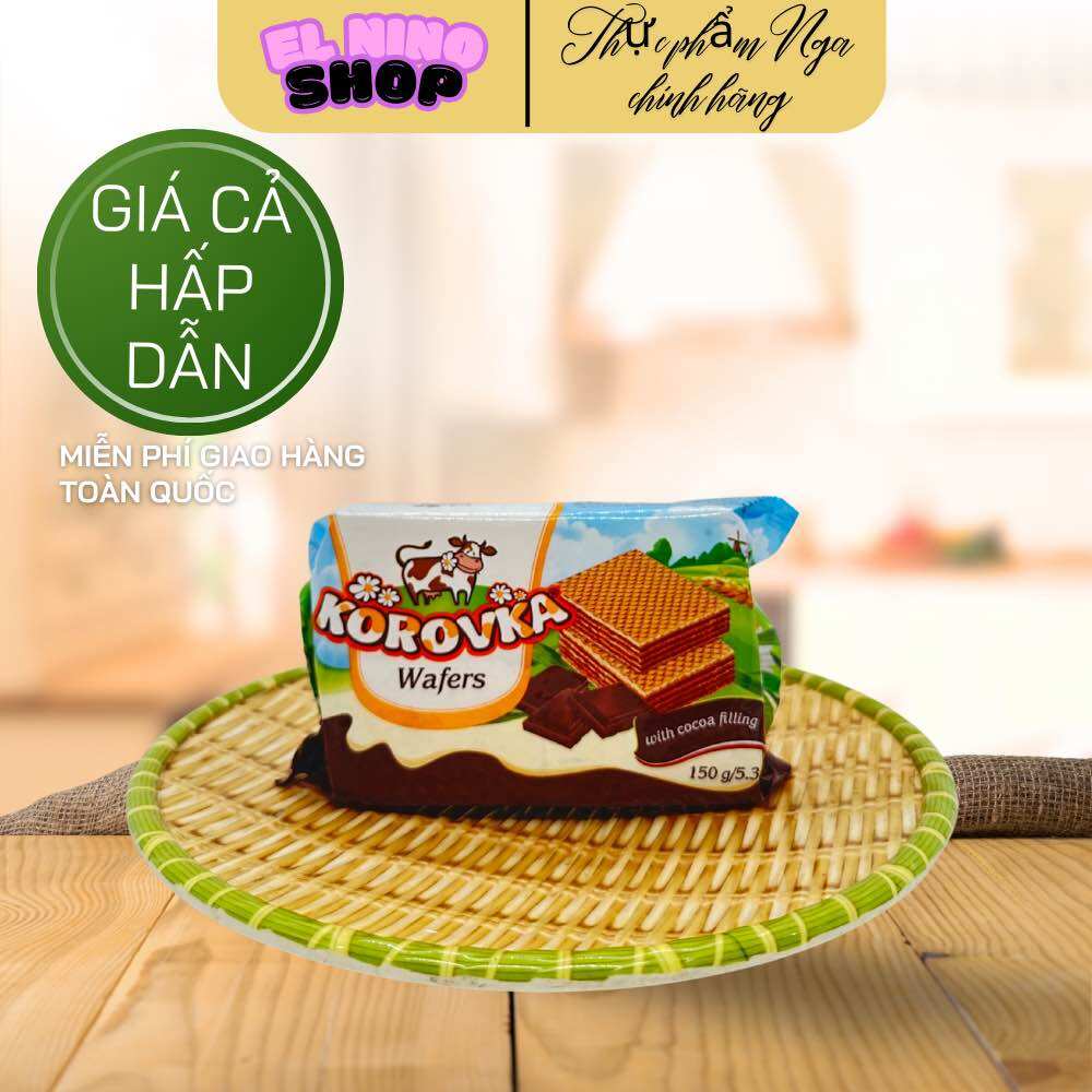 Bánh xốp giòn Nga KOP 150g vị socola
