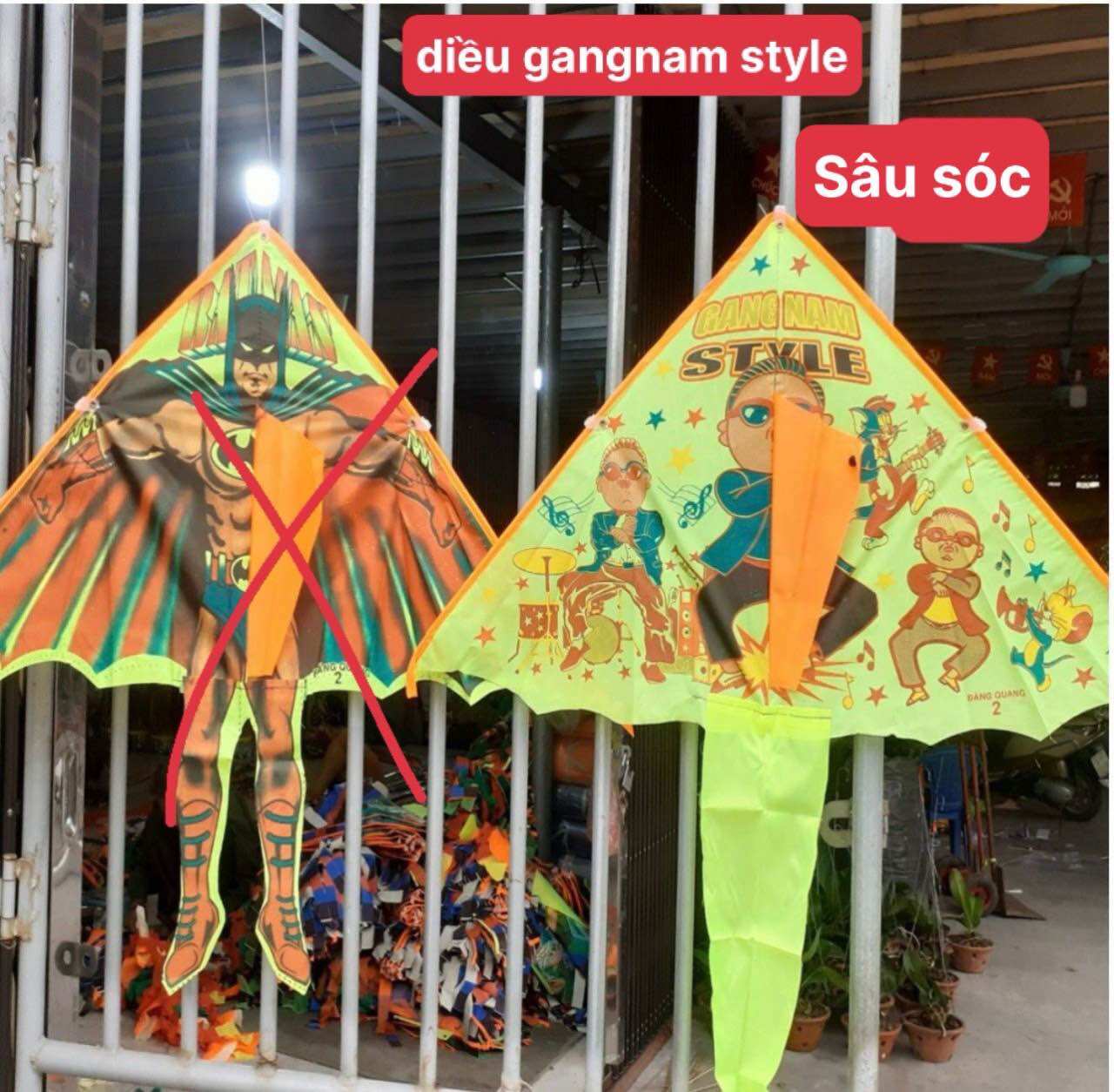 Diều thả cho bé mùa hè diều phụng hoàng siêu nhân cá mập
