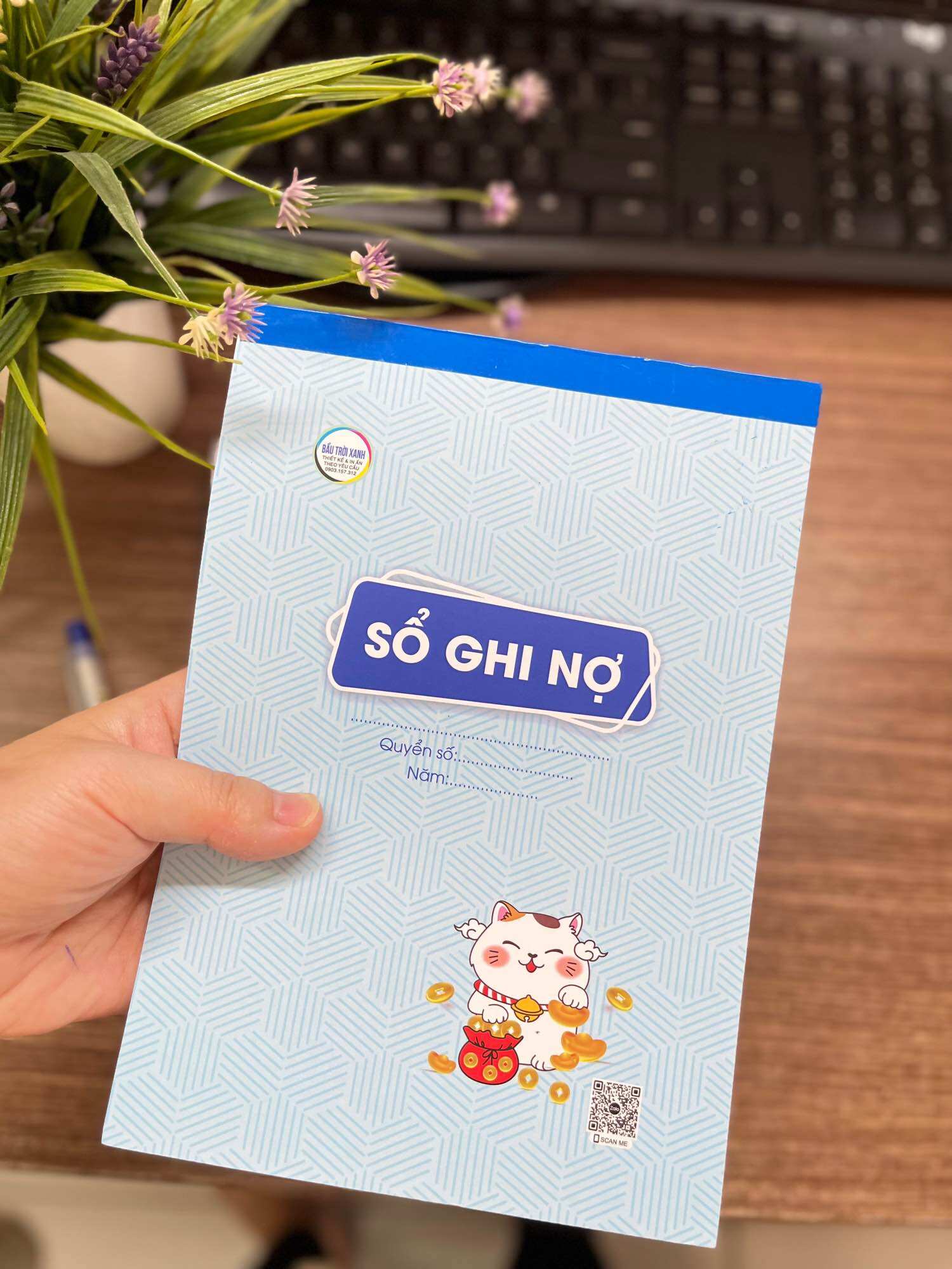 Sổ ghi nợ khổ A5 / 70 tờ giấy dày