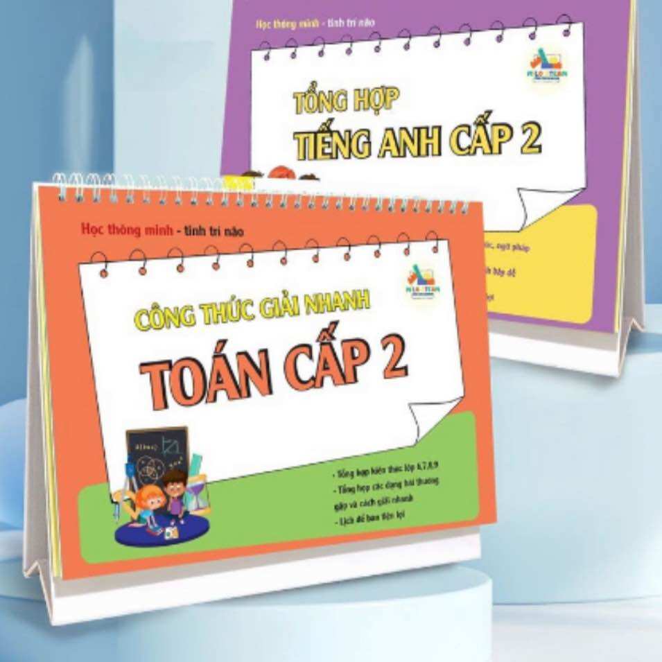 Sách - Combo Lịch công thức Toán + Tiếng Anh