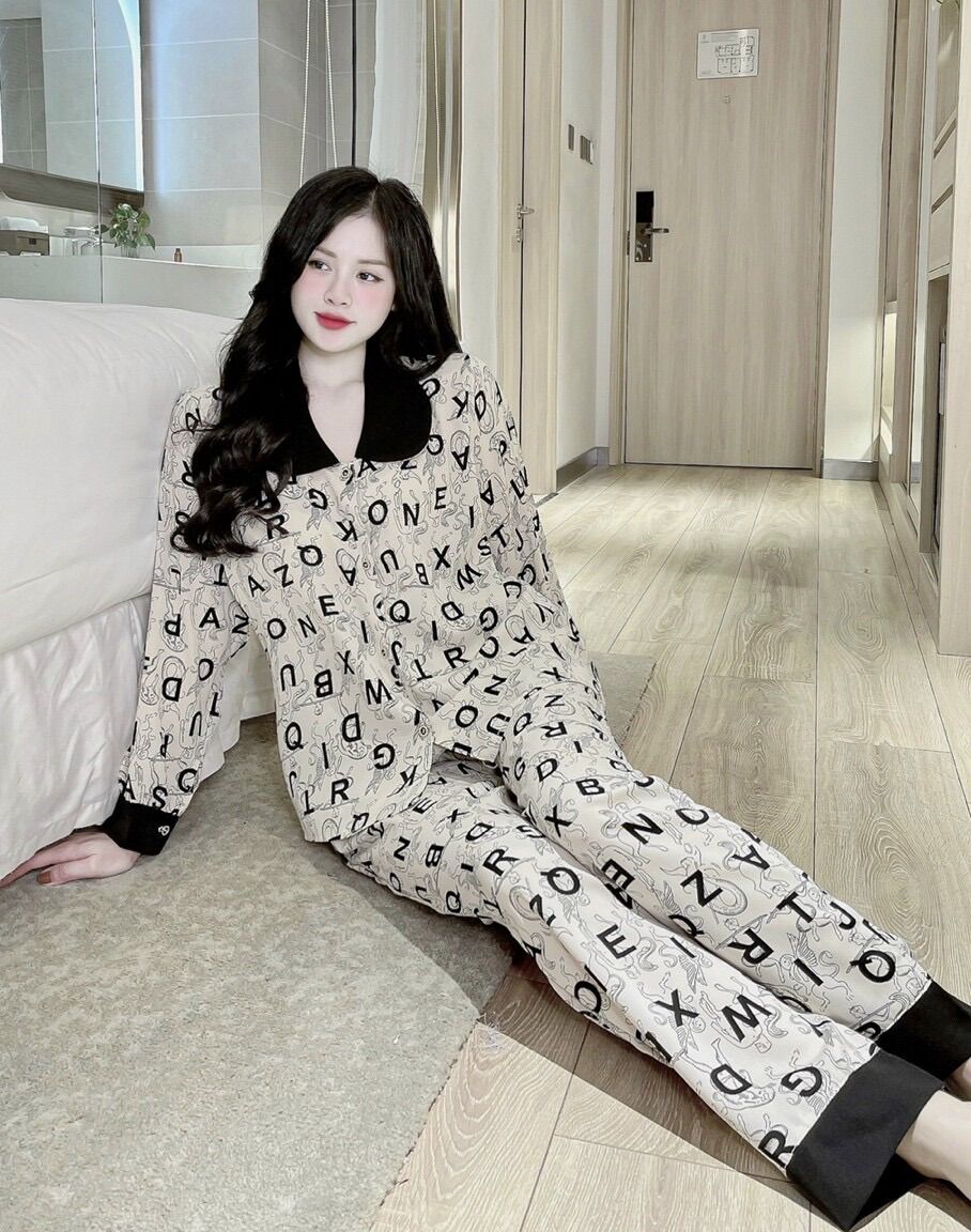 Pijama lụa mango dài tay cao cấp