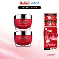 Combo 2 Kem Dưỡng Ban Đêm OLAY REGENERIST Căng Mướt, Sáng Khỏe & Phục Hồi Dấu Hiệu Lão Hóa Hũ 50G
