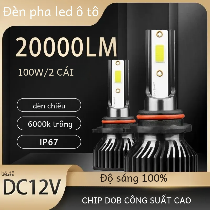 Bộ 2 Đèn Led Đèn Xe Ô Tô Đa Năng 12V 6000K Trắng Cao/Chùm Thấp 110W 20000lm 80000hs Lifespan bóng Đèn Cho H1 H2 H3 H4 H7 H11 Mô Hình