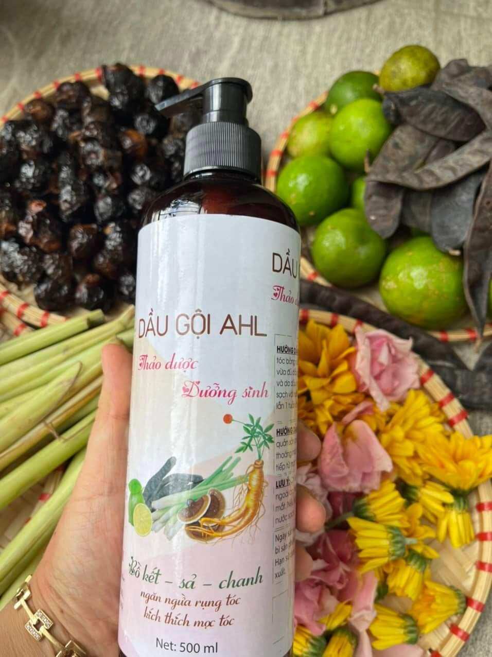 dầu gội thảo mộc bồ kết sả chanh