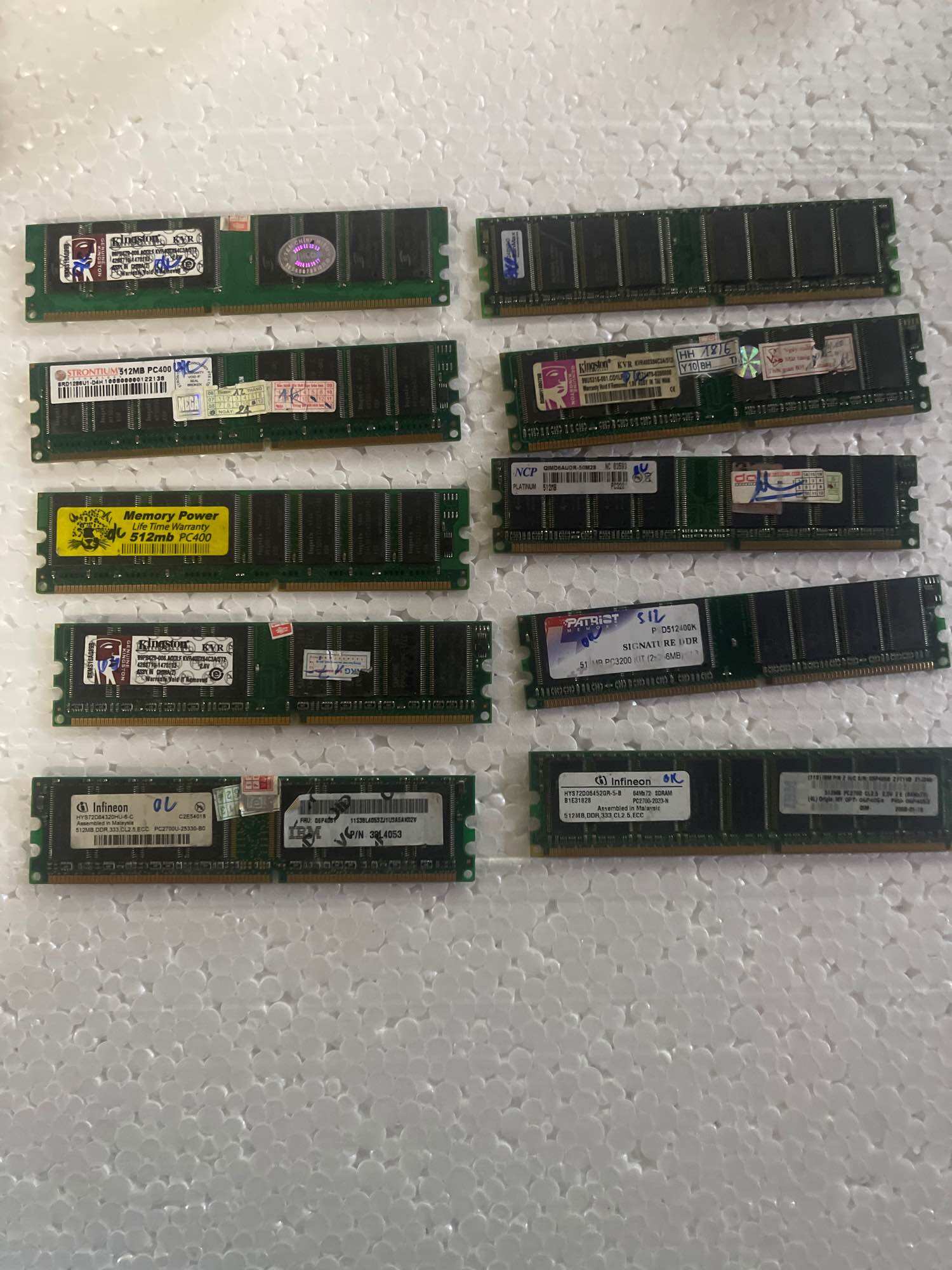 Ram DDR Máy tính để bàn 512M PC 333 PC 400