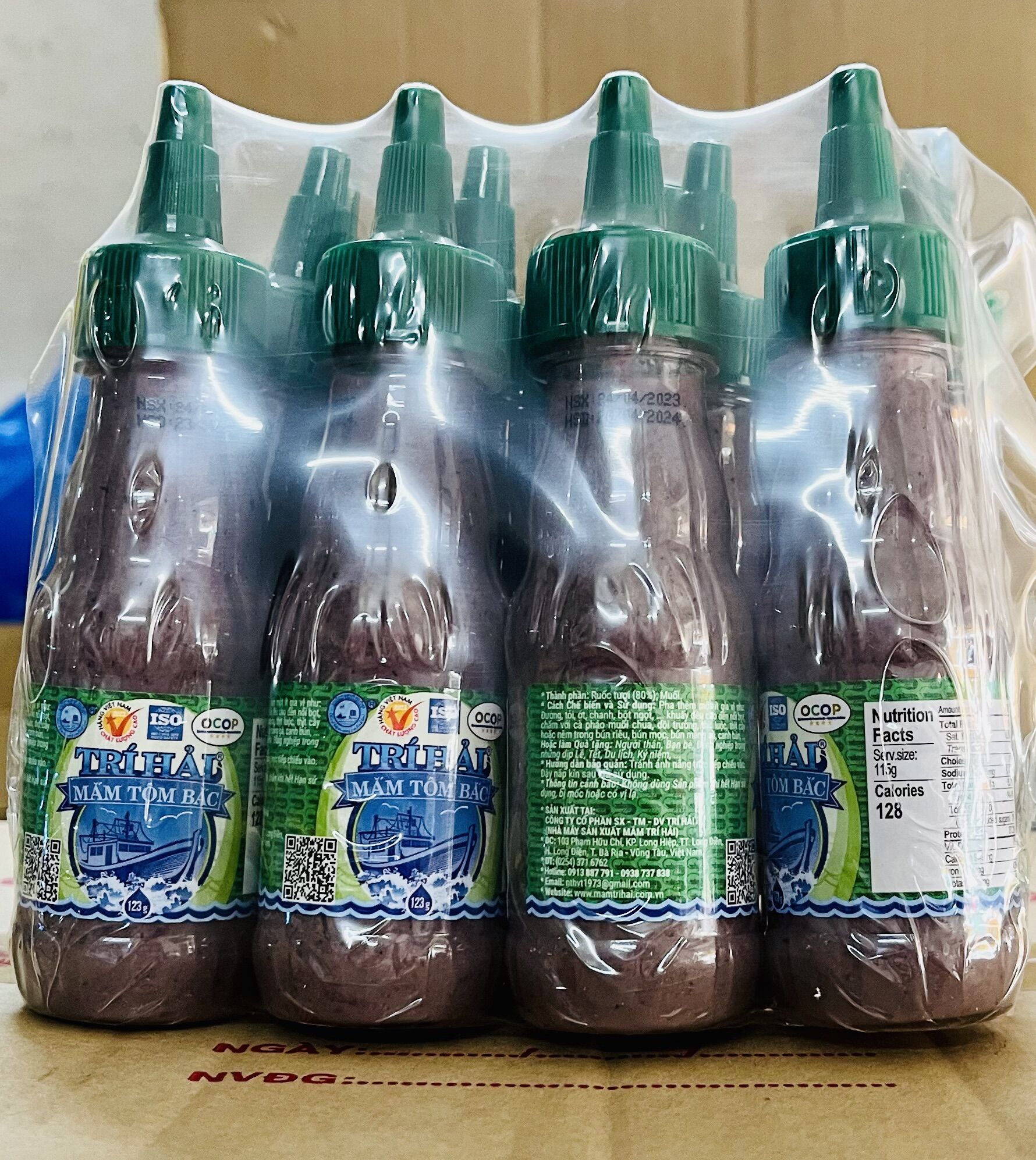 (MẪU MỚI) Mắm tôm Bắc Trí Hải chai (123g)