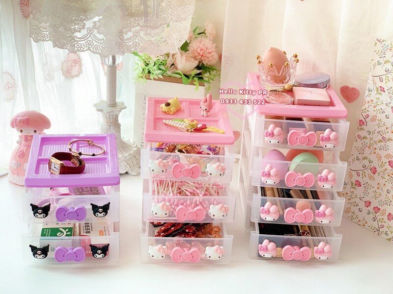 Hộp đựng trang sức phụ kiện Hello Kitty
