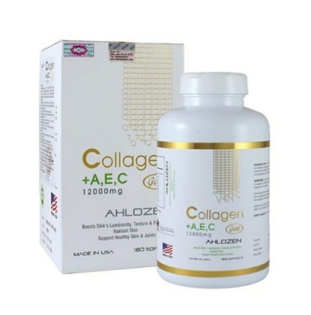 Thực phẩm sắc đẹp colagen a,e,c 12000mg hộp 180 viên