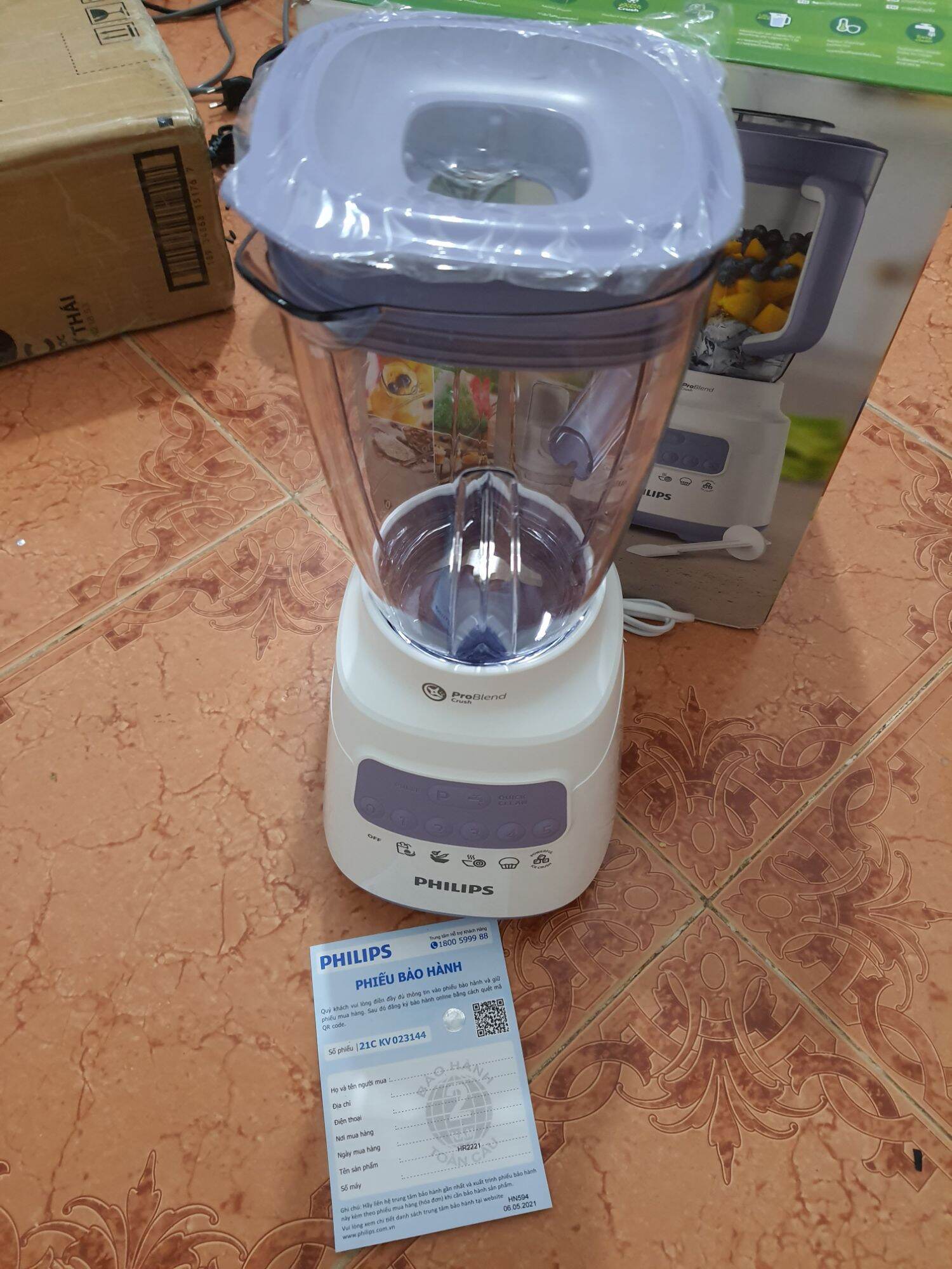Máy xay Philips (thân máy và bộ cối sinh tố) HR2221 HR2222 HR2223
