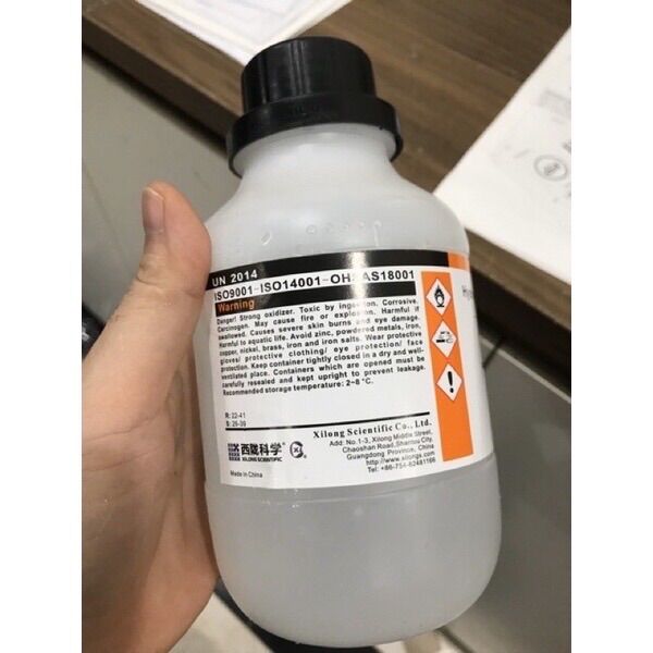 Oxy già Hydrogen peroxide H2O2 30% tinh khiết 500ml