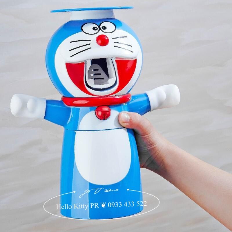 [Freeship MAX] Dụng cụ nhả kem tự động kèm ly Doremon Doraemon HELLOKITTY PR
