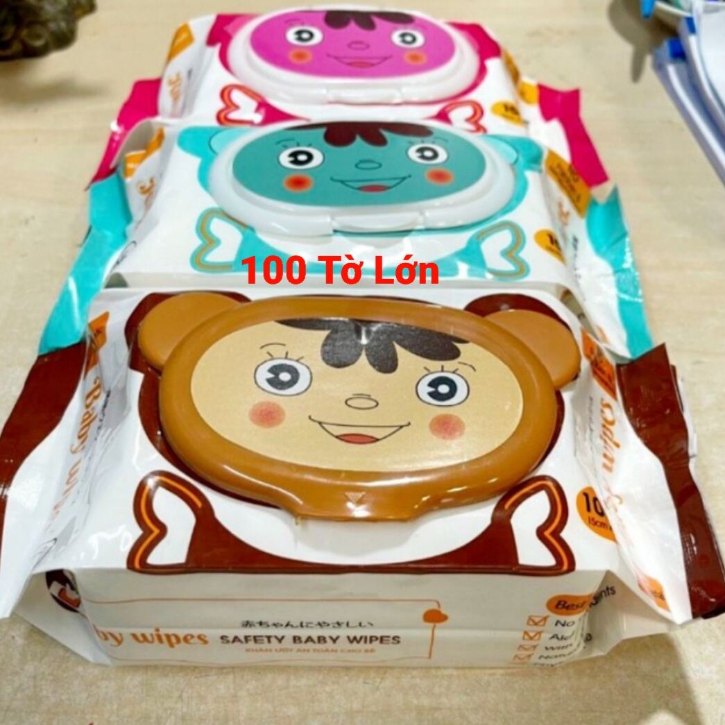 Sỉ 1 Thùng 30 Gói  Khăn Ướt Baby 150g 100 Tờ Không Mùi