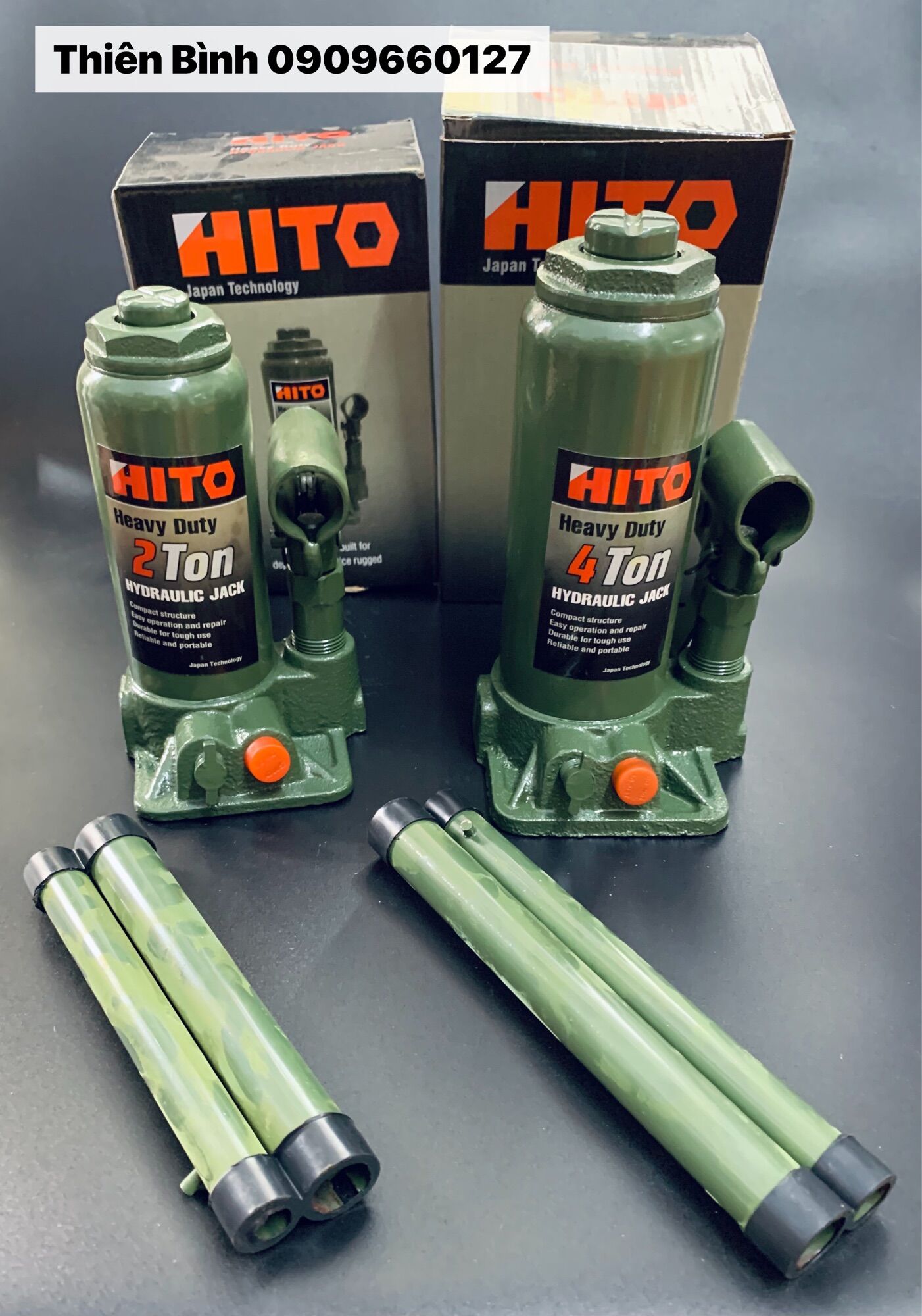 Kích Thuỷ Lực 2 Tấn - 4 Tấn - 6 Tấn - 8 Tấn - 10 Tấn ( Kích ô tô - Con Đội Thuỷ Lực )