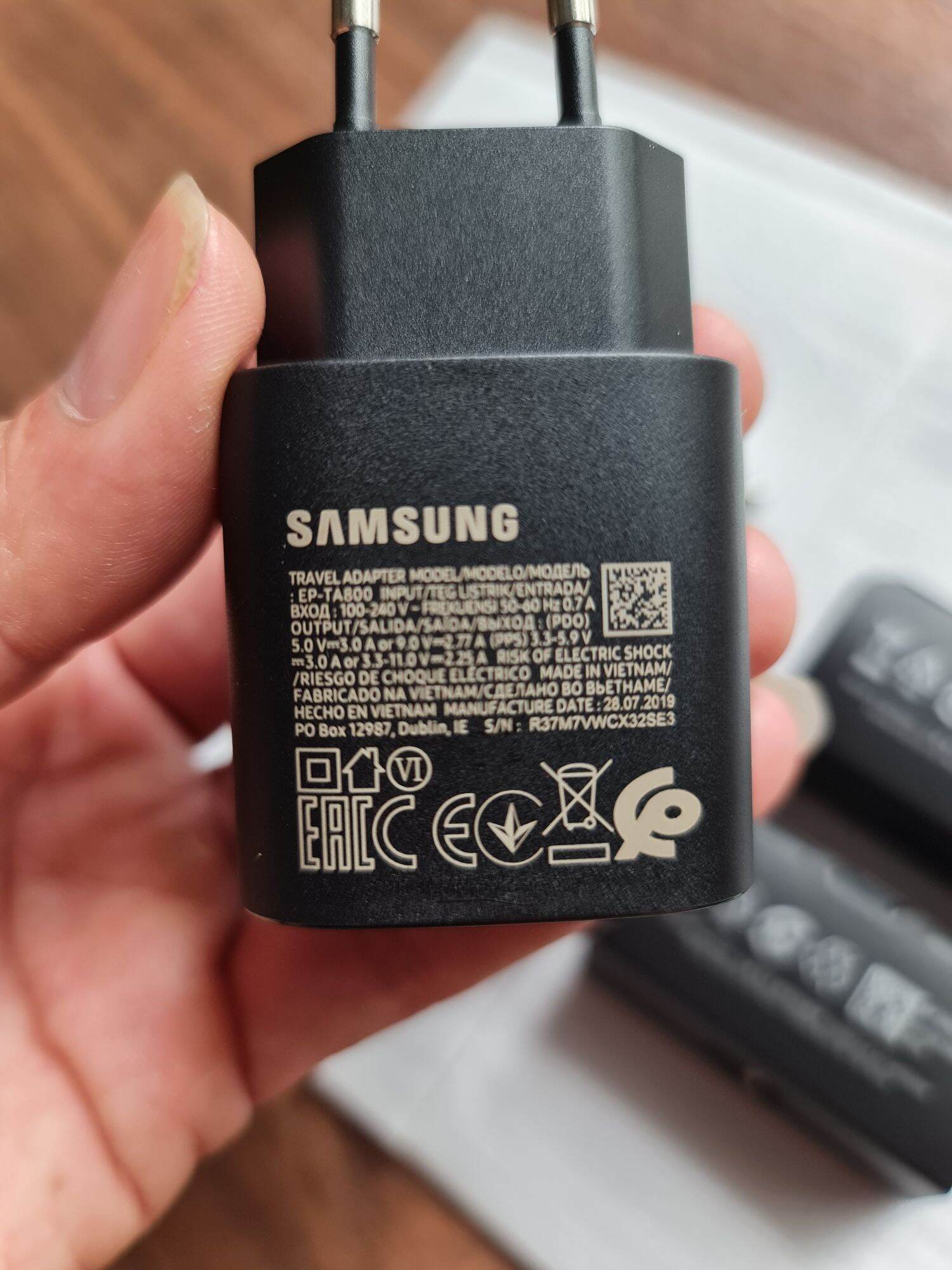 Bộ Sạc Nhanh 25W Bóc máy Samsung S20 Ultra, Note 20 Ultra, S21  (Super Fast Charging 25W) Chính hãng SSVN