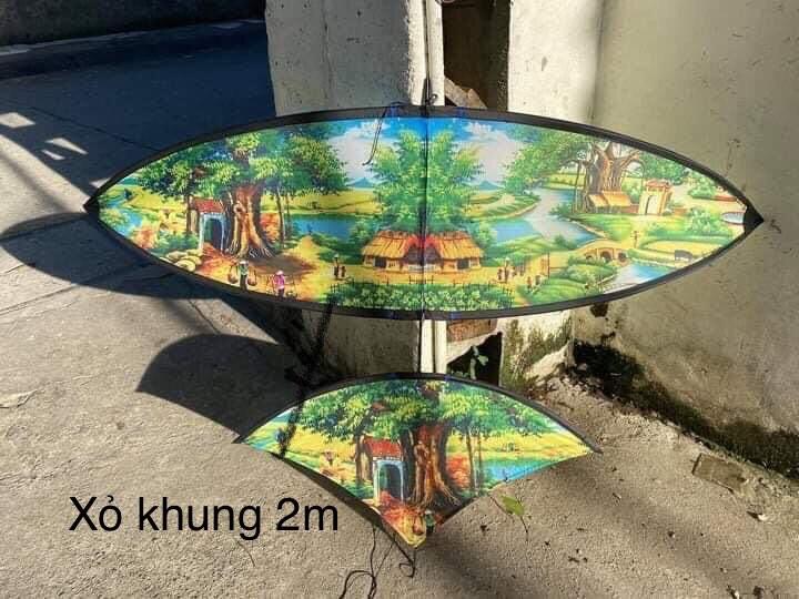 Diều 2m in hình hoàn thiện.