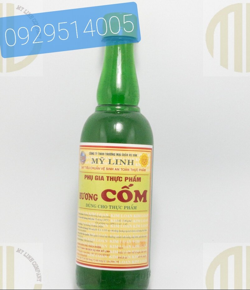 Hương cốm sữa chai 500ml ( Dùng trong ngành thực phẩm bánh,kẹo...)