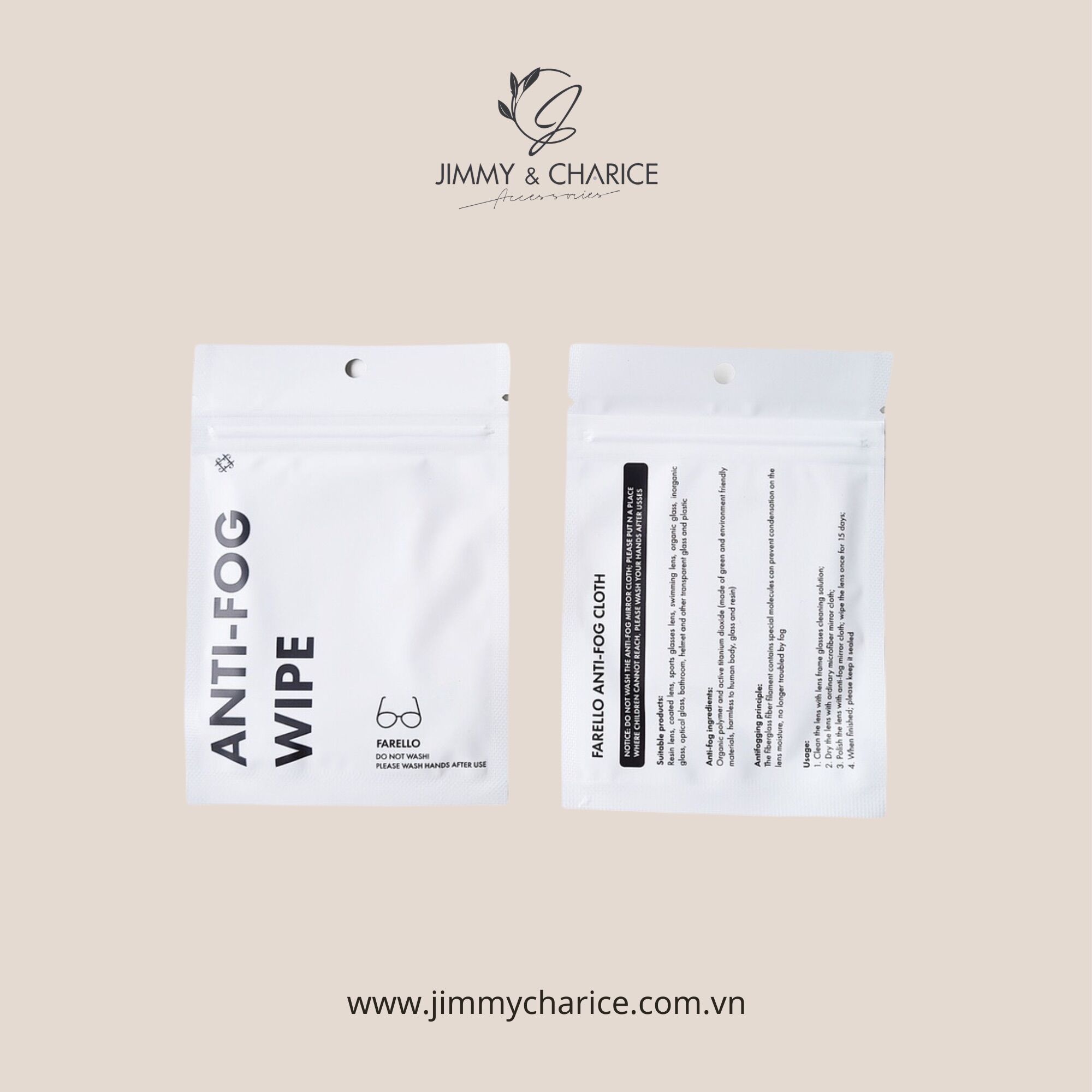 Khăn lau Nano chống bám hơi nước cao cấp nhập khẩu by Jimmy & Charices