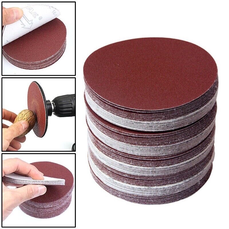 Bộ 10 tờ nhám đĩa tròn 6 inches ( 150mm ) 60 Grit ( Taiwan )