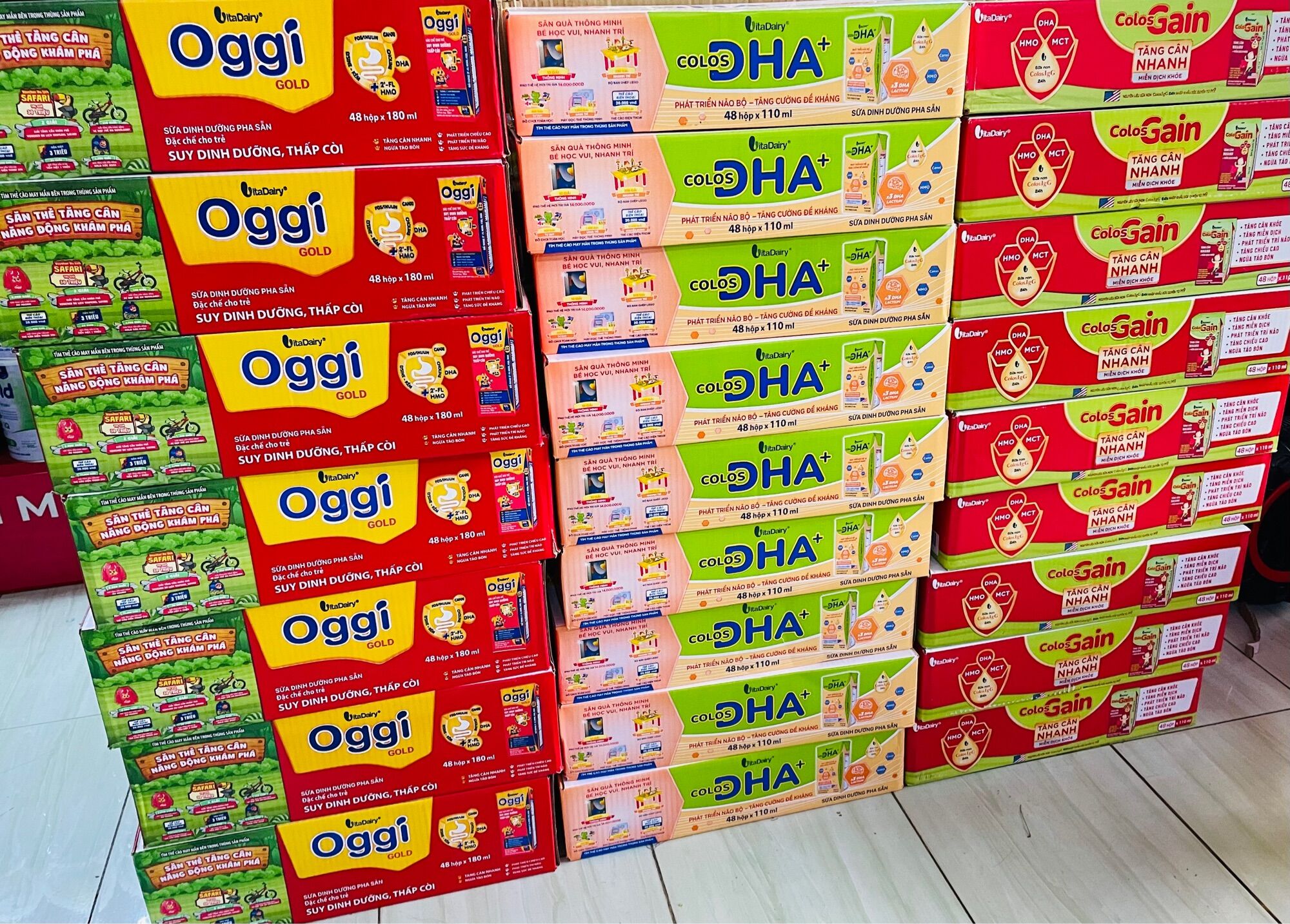 [Date 02/2025] Thùng Sữa Bột Pha sẵn Colos DHA 110ml
