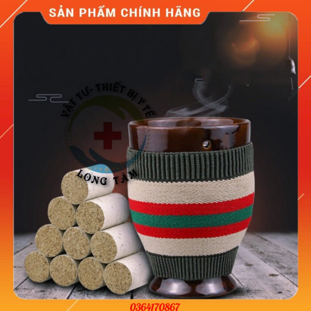 Cốc xông ngải cứu+ 108 viên ngải đoạn