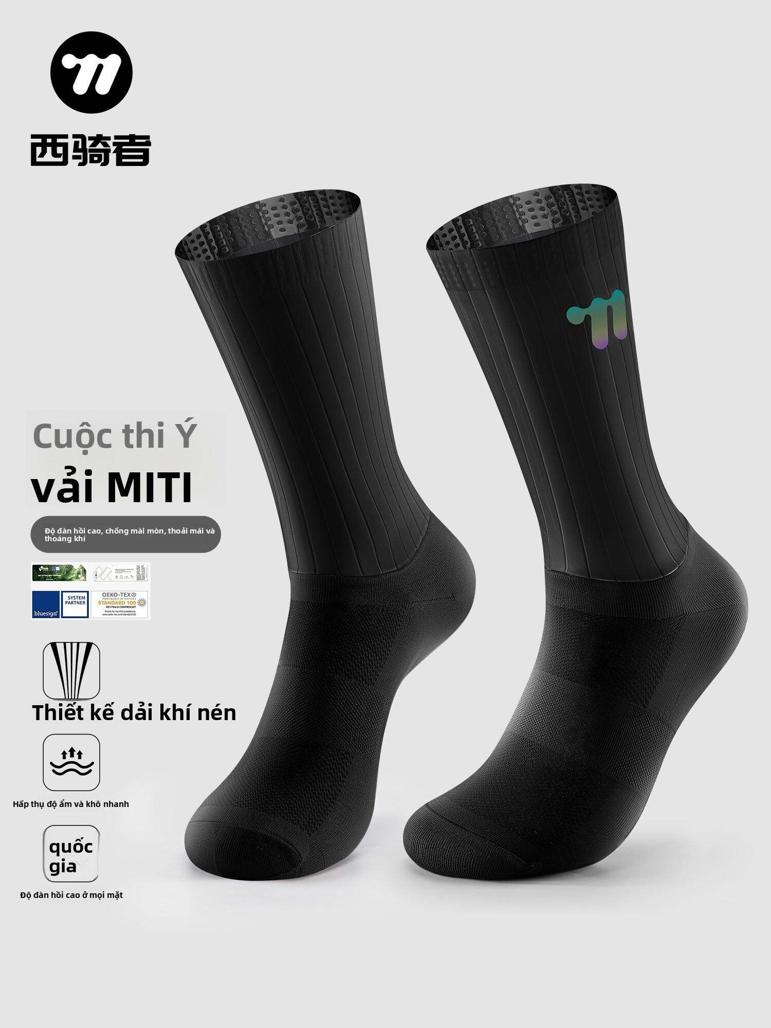 West Biking | Vớ Đạp Xe Dài cho Nam và Nữ từ Vải MITI Ý