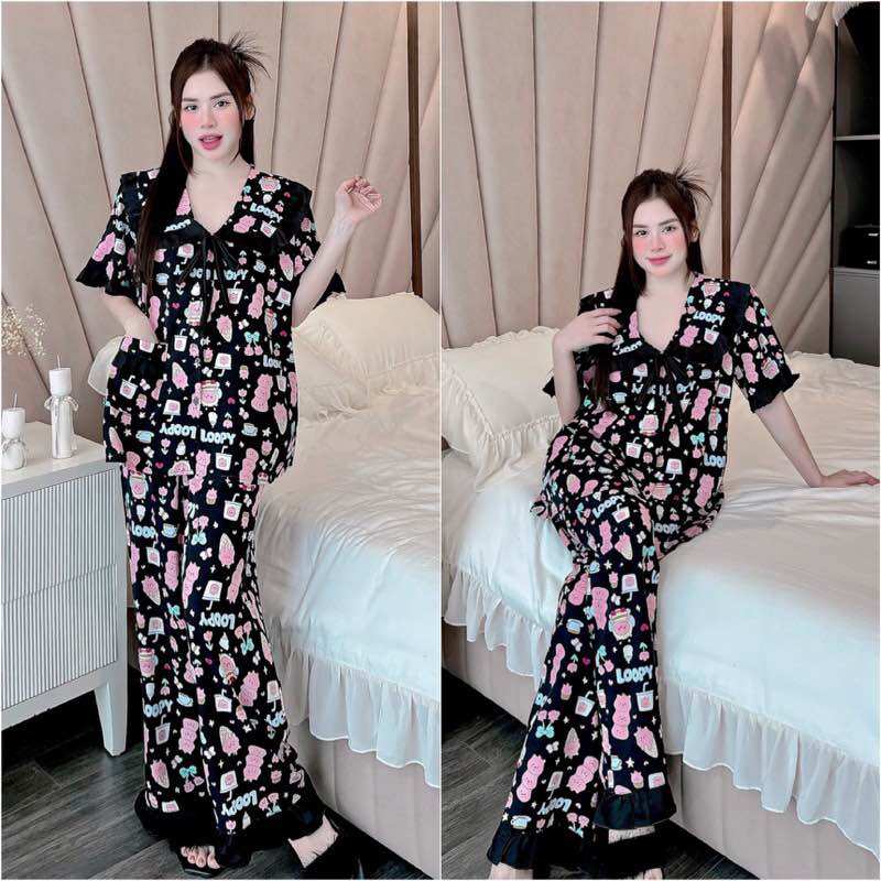 Đồ bộ bigsize lụa nhật bèo tiểu thư 55-100kg
