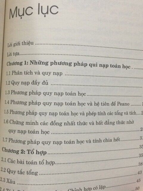 Sách - Tổ hợp và Quy nạp