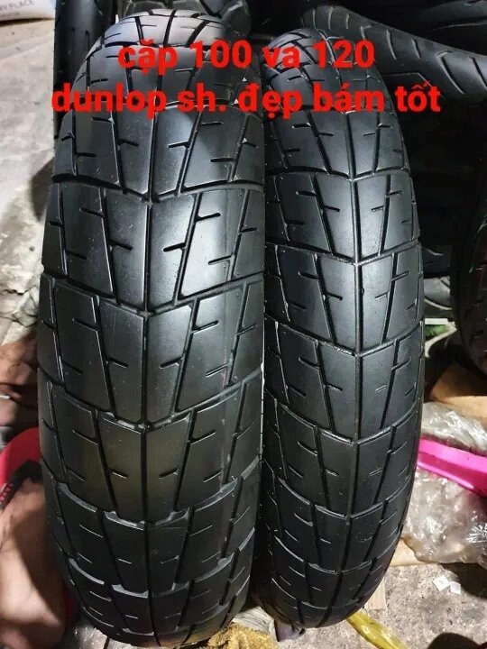 Vỏ Lốp Dunlop 100/80-16 và 120/80-16 gắn sh150i sh125i sh ý...hàng nhập cao cấp. bám đường cực tốt. 