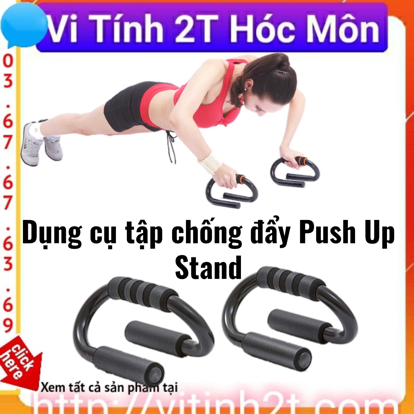 Dụng cụ tập chống đẩy Push Up Stand