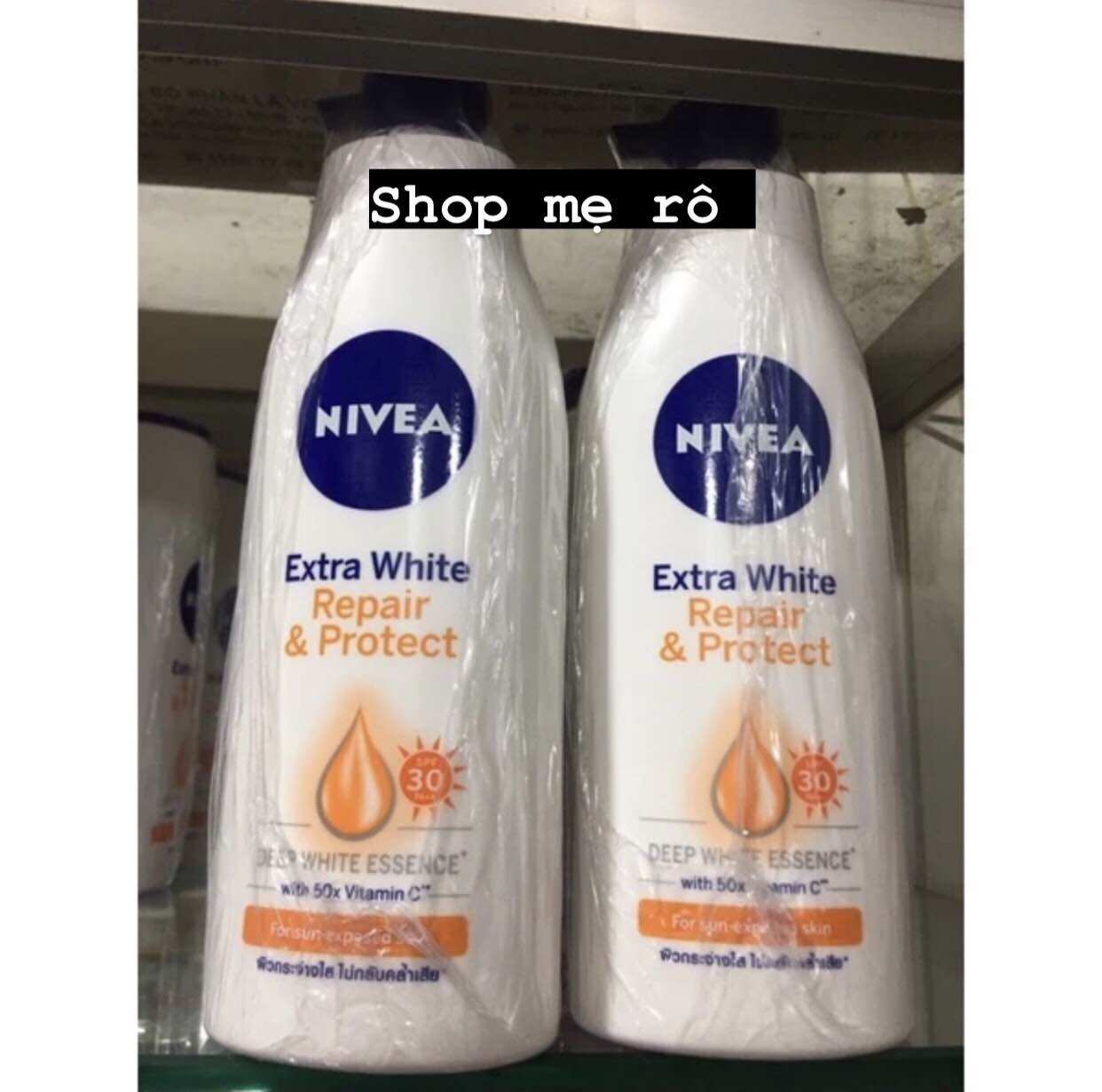Sữa dưỡng thể trắng da toàn thân NIVEA vòi ban ngày chai 400ml