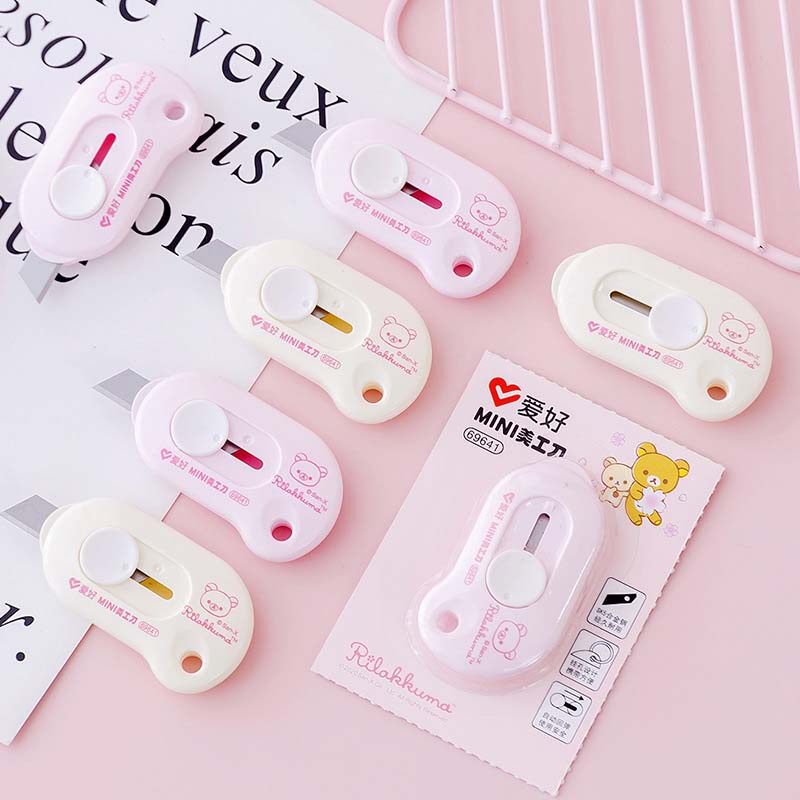 Dao rọc giấy mini gấu Rilakkuma cute