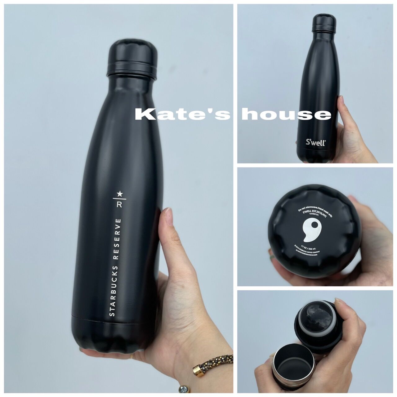Bình giữ nhiệt Swell x Starbucks Matte Black