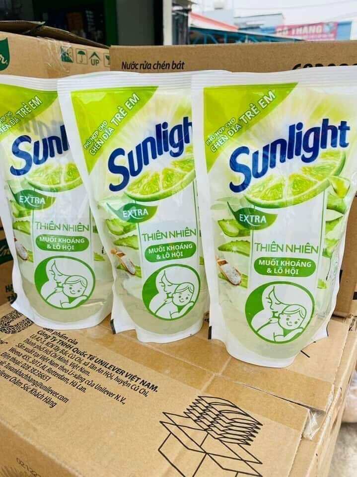 3 túi nước rửa chén sunlinght. 1 túi 550g/531ml