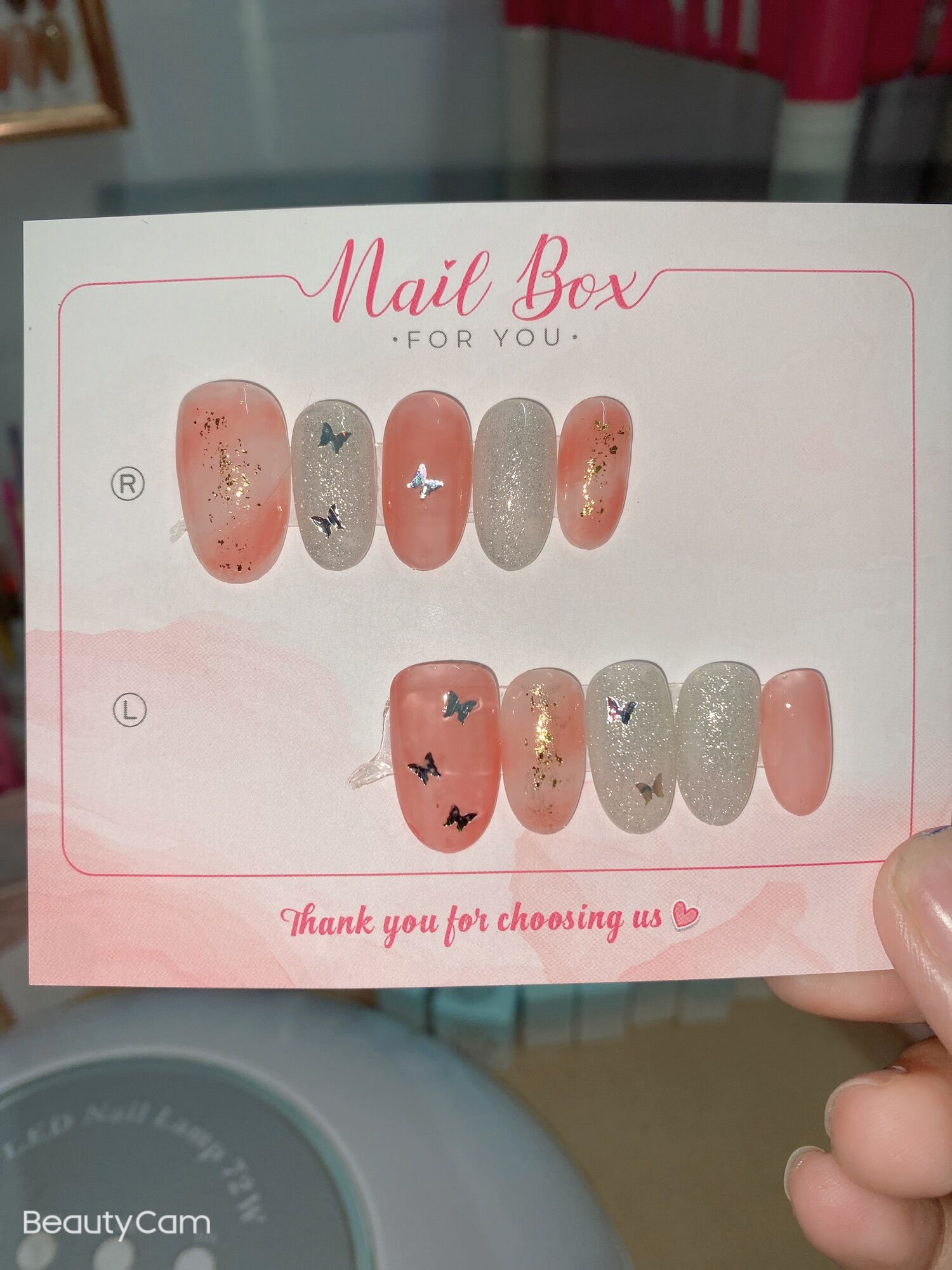 Mẫu nail loang tone hồng dễ thương
