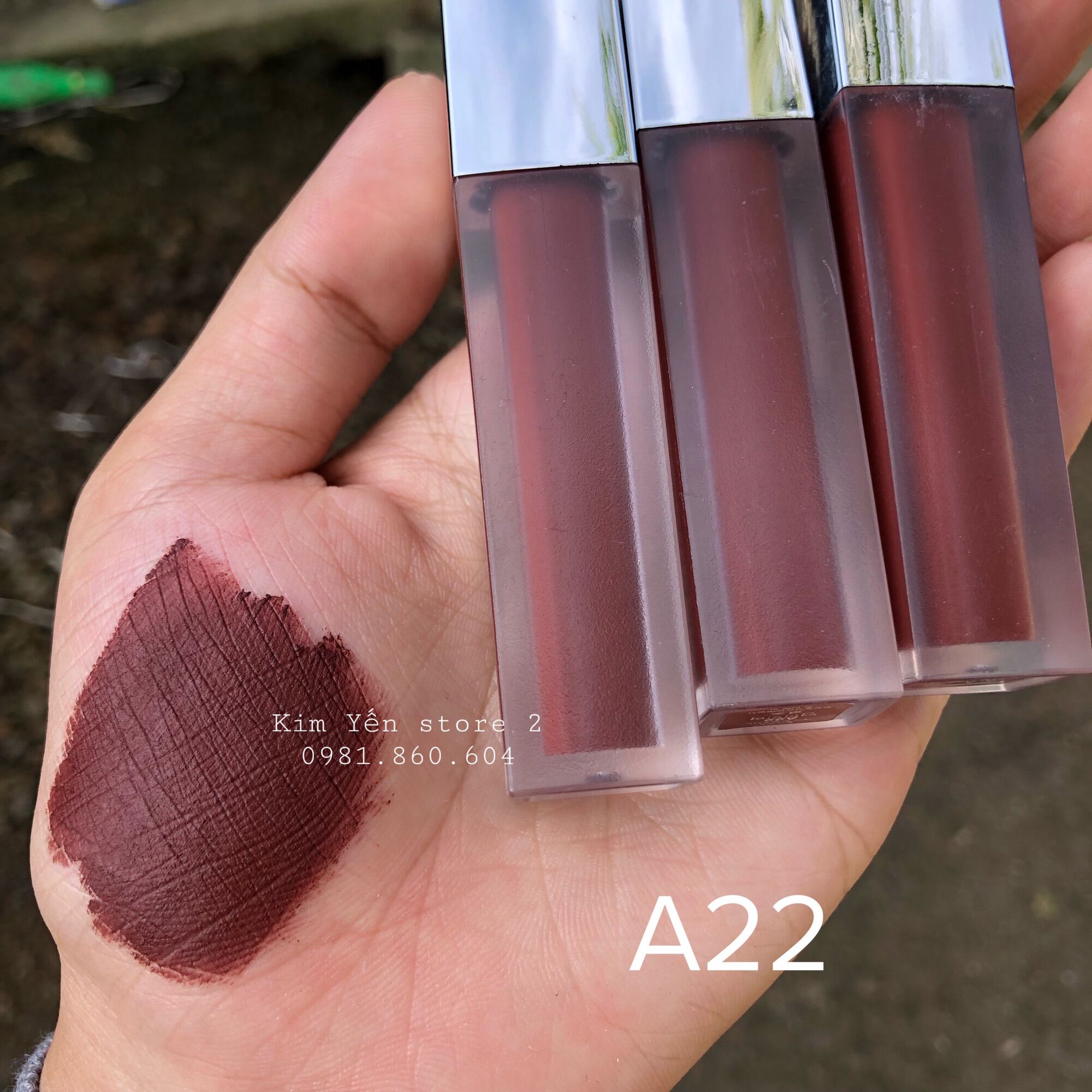 Son BLACK ROUGE A22 Vampire Rose - nâu maple ánh đỏ